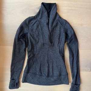 Lululemon Base Runner 1/2 Zip in Herringbone